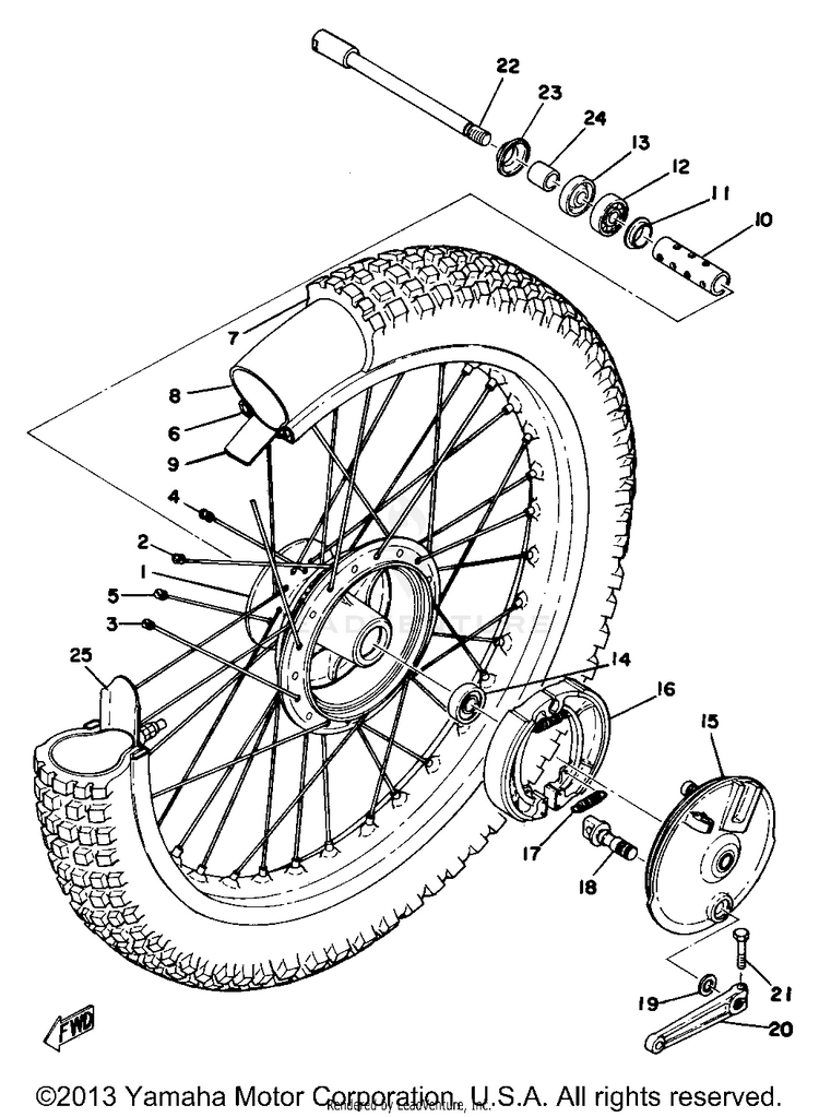 Front Wheel Schematic