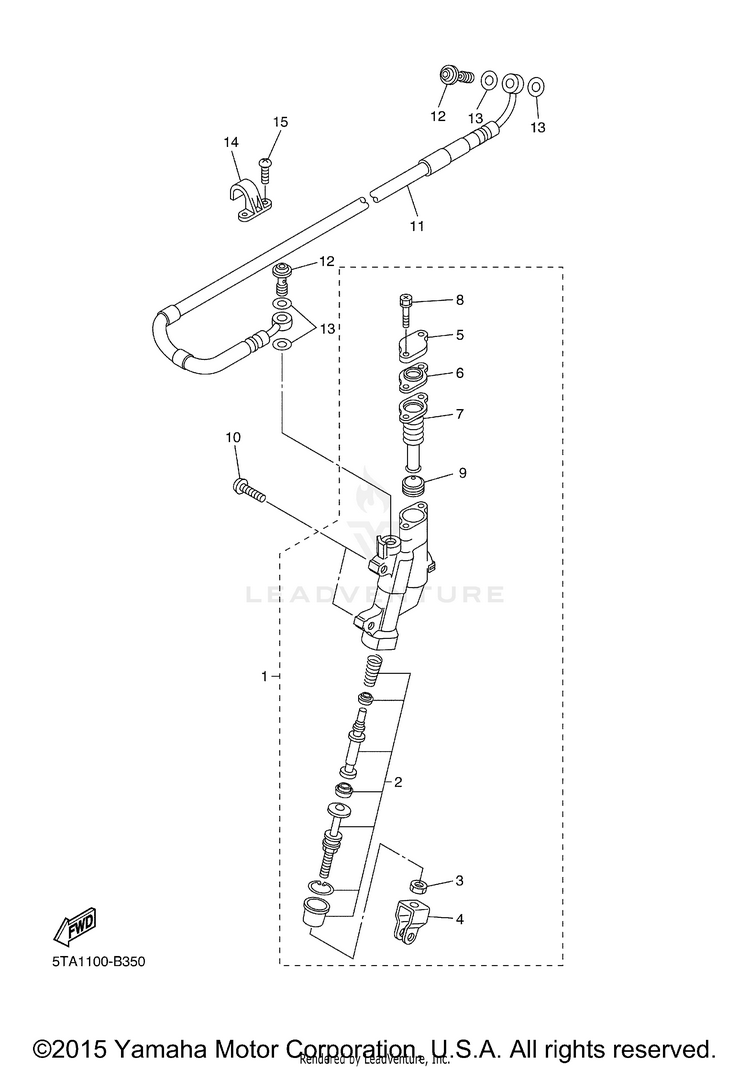 Rear Master Cylinder Schematic