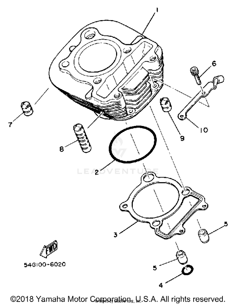 Cylinder BIG WHEEL - BW200S - 1986 Schematic
