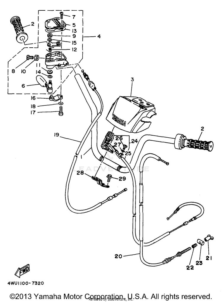Steering Handle Cable Schematic