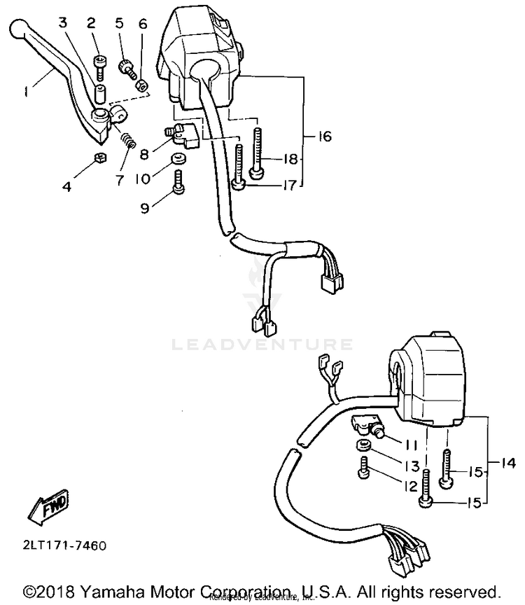 Handle Switch Lever Schematic