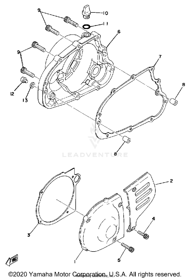 Crankcase Cover Schematic