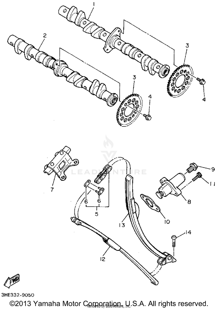 Camshaft Chain Schematic