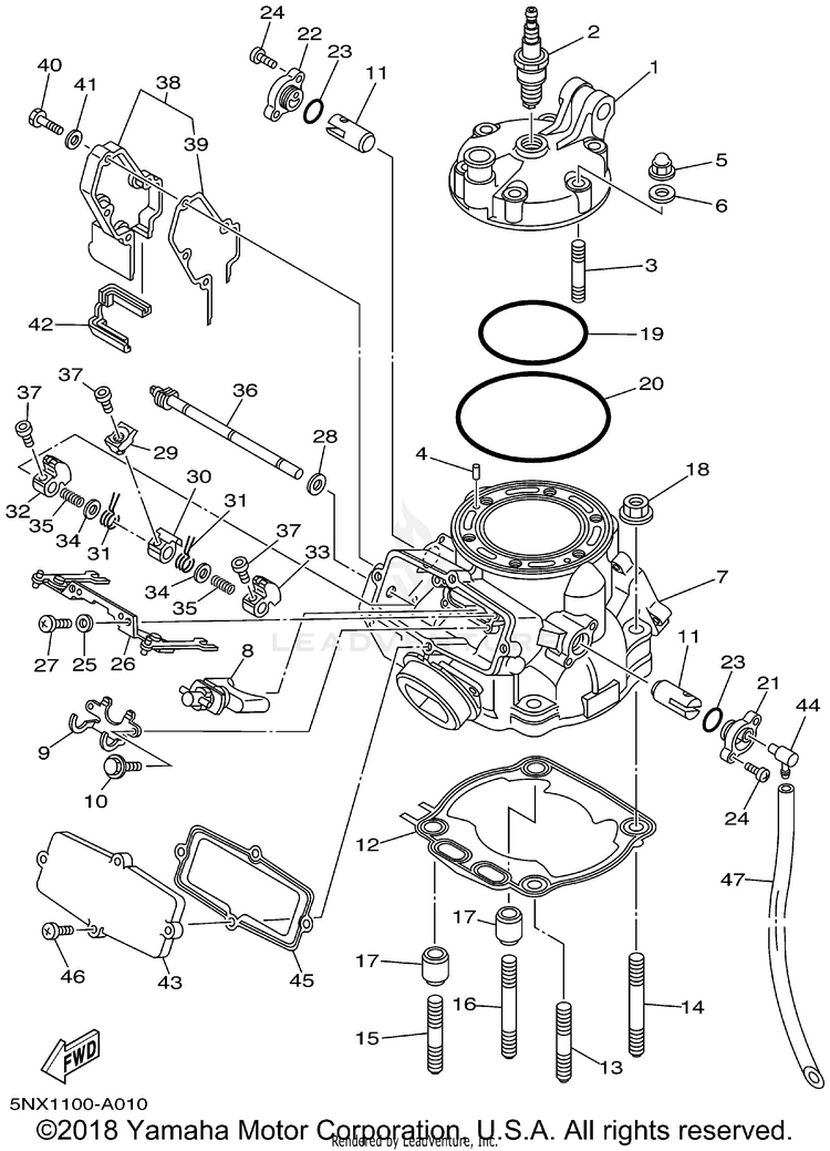 Cylinder Head Schematic