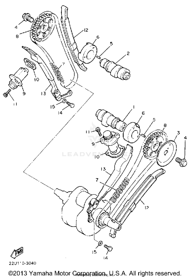Camshaft Chain Schematic