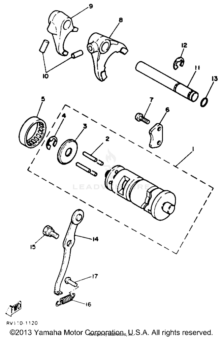 Shift Cam - Fork Schematic