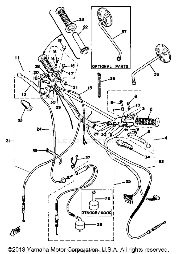 Handle - Wire 250b - C - 400b - C Schematic