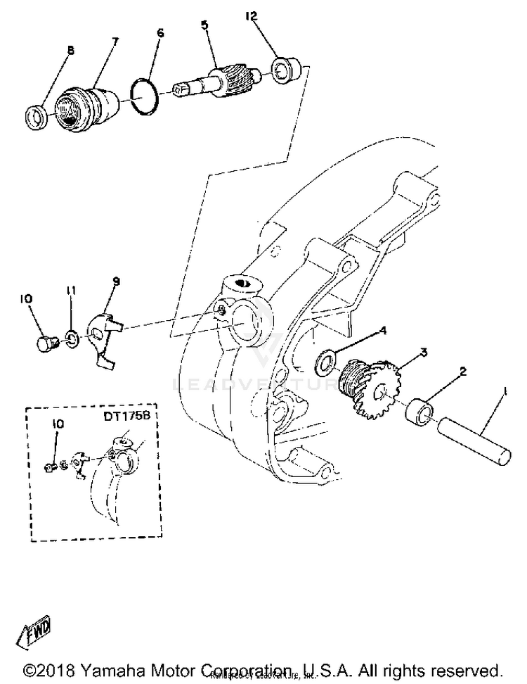 Tachometer Gear Schematic