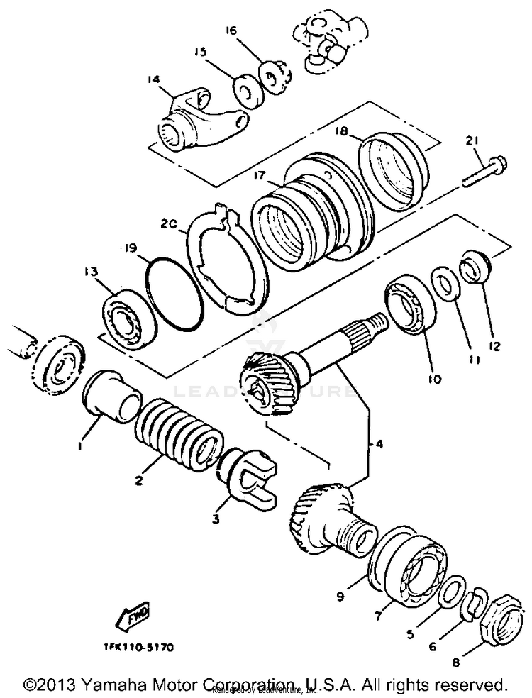Middle Drive Gear Schematic