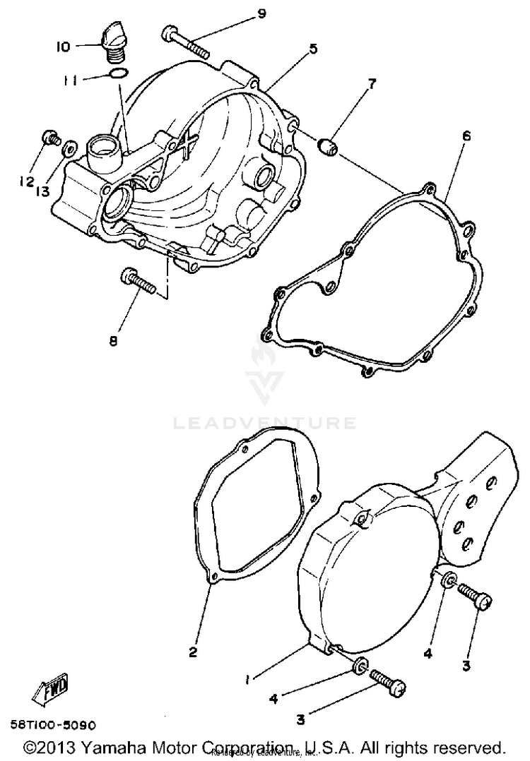 Crankcase Cover Schematic
