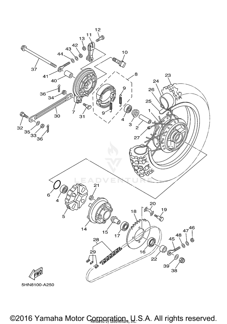 Rear Wheel Schematic