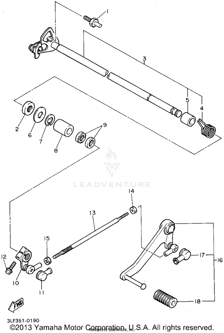 Shift Shaft Schematic