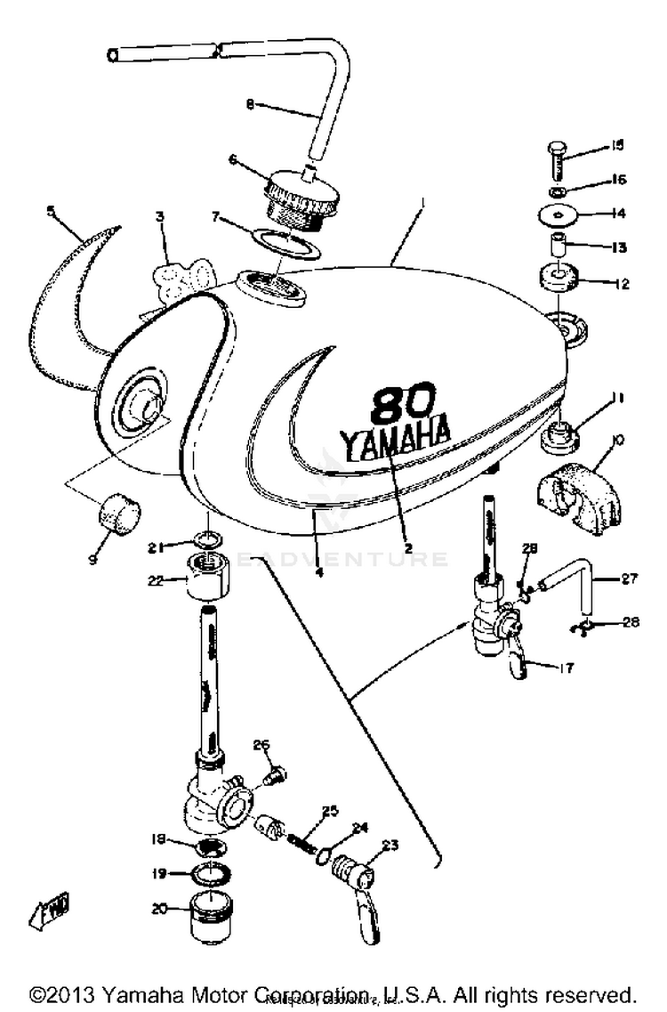 Fuel Tank Yz80b Schematic