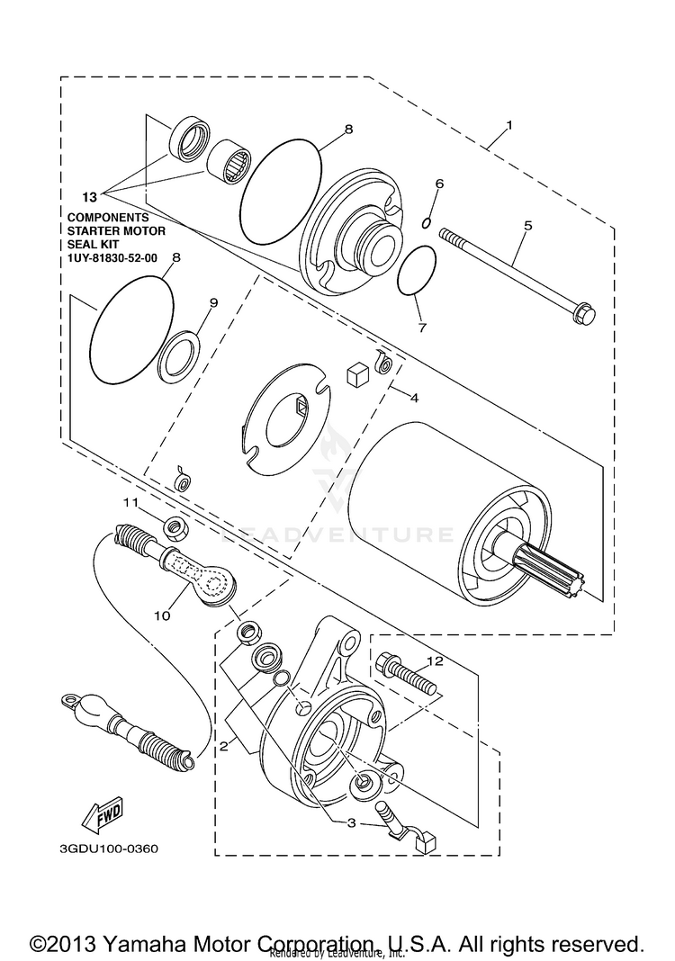 Starting Motor Schematic
