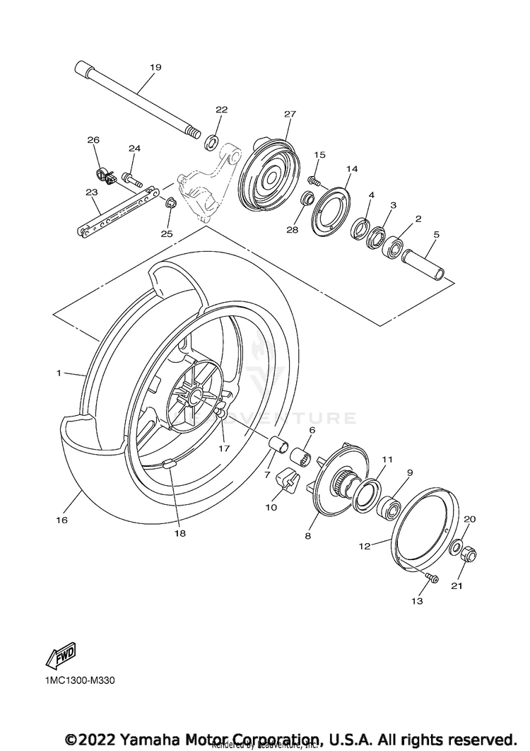 Rear Wheel Schematic