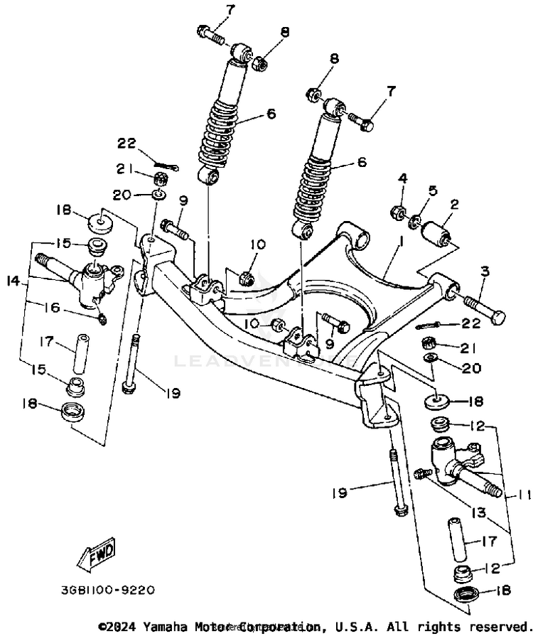 Front Suspension-Wheel Schematic