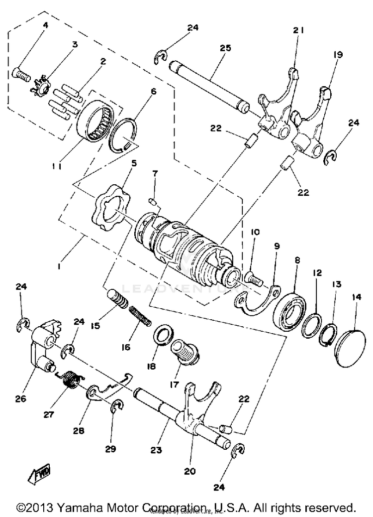 Shift Cam - Fork Schematic