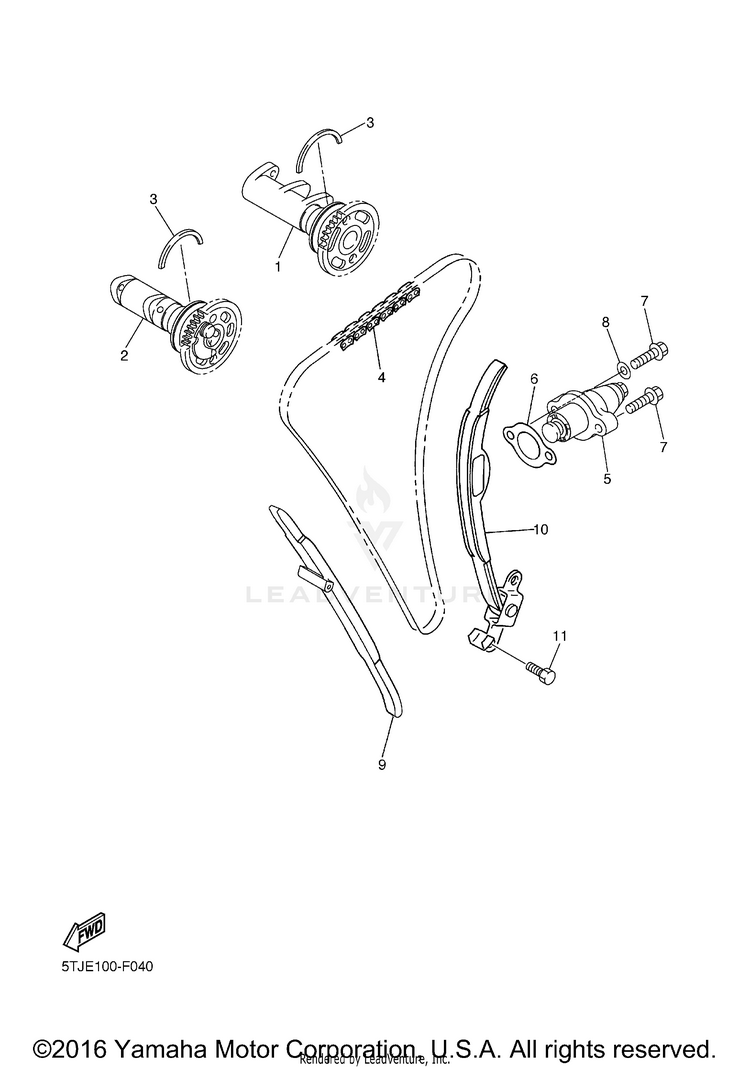 Camshaft Chain Schematic