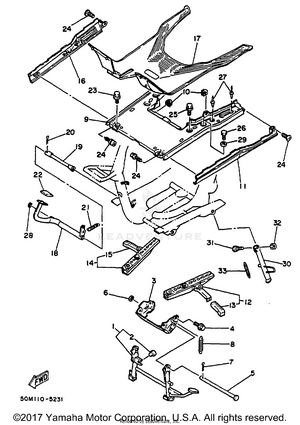 Stand Footrest Schematic