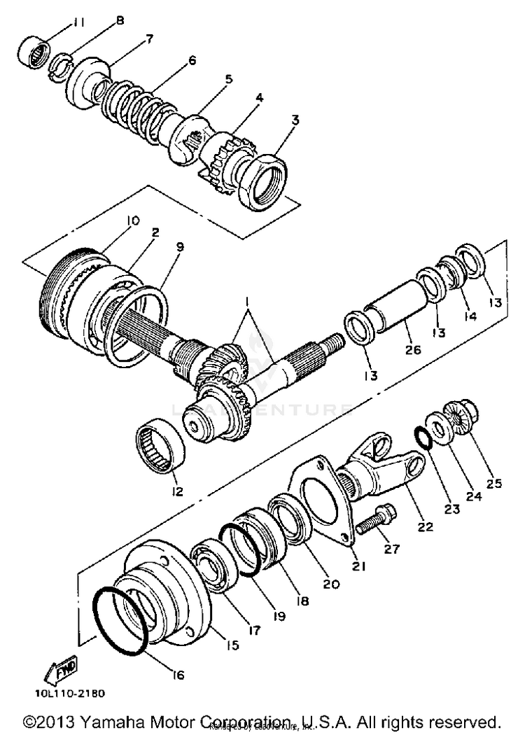 Middle Drive Gear Schematic