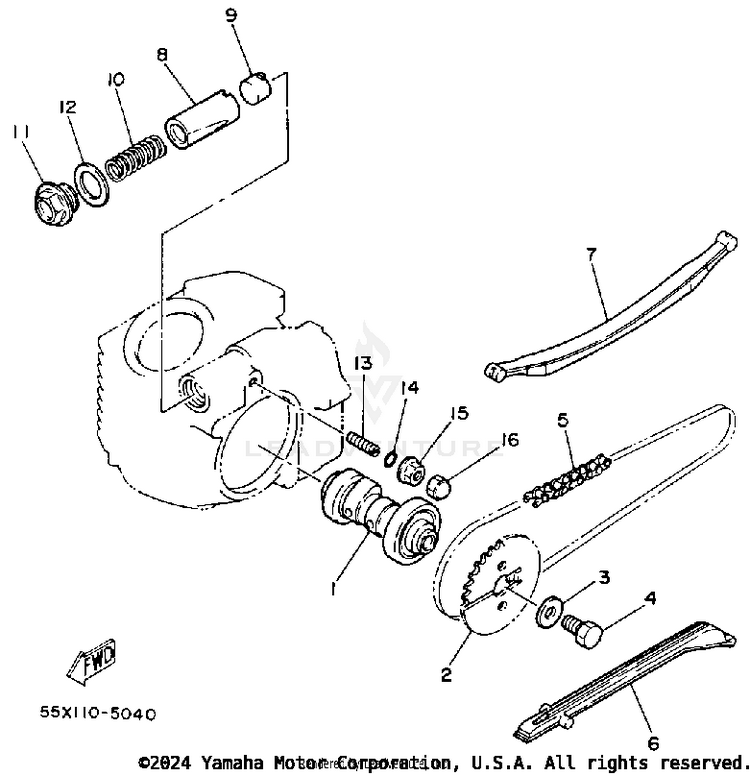 Camshaft-Chain Schematic