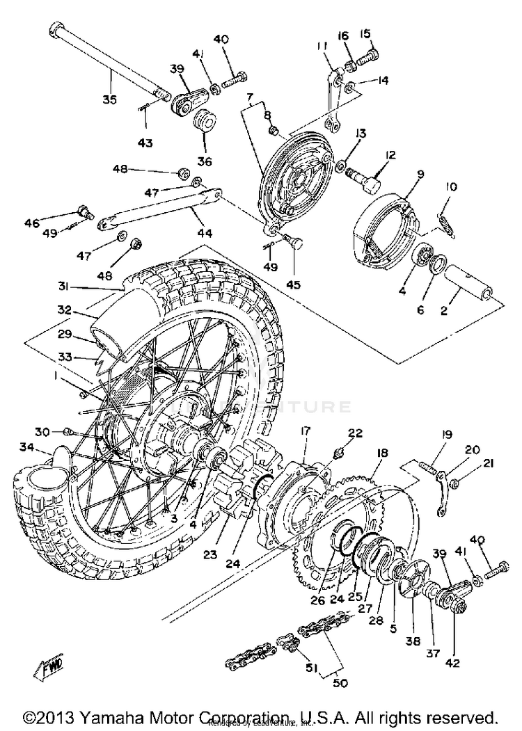 Rear Wheel Schematic