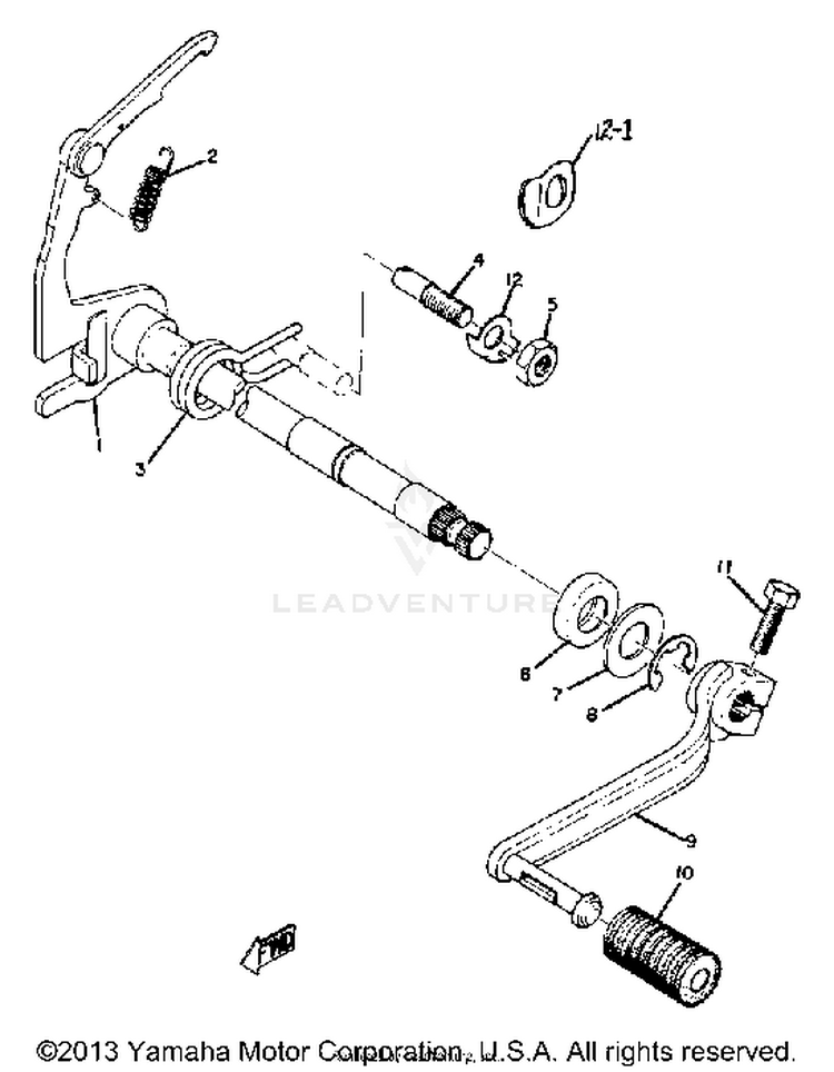 Shift Shaft Schematic
