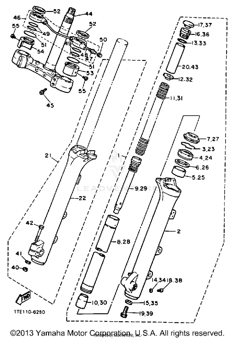 Front Fork Schematic