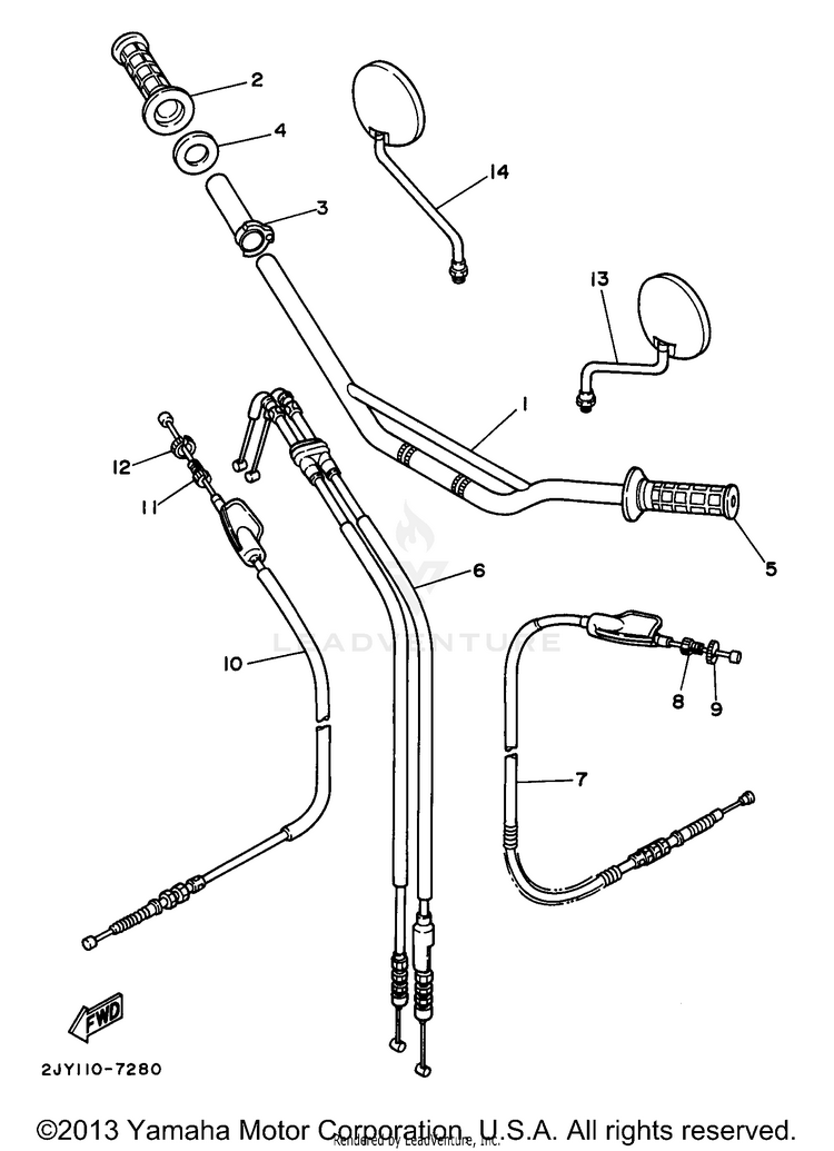 Steering Handle Cable Schematic