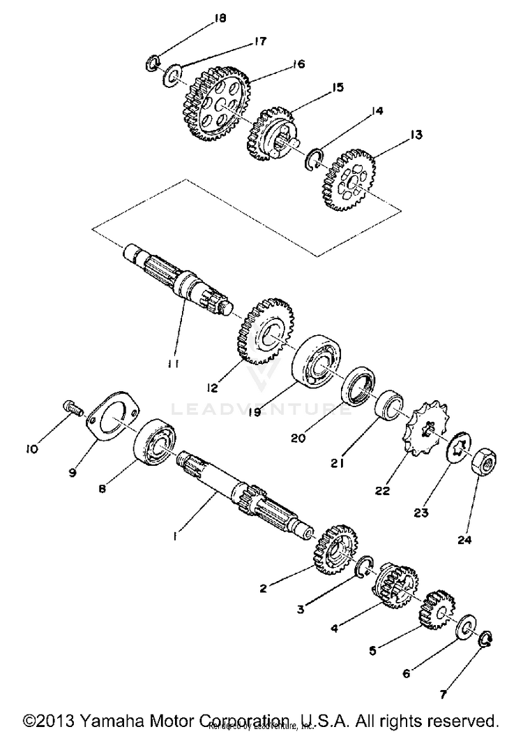 Transmission LB80IIHC - 1976 Schematic