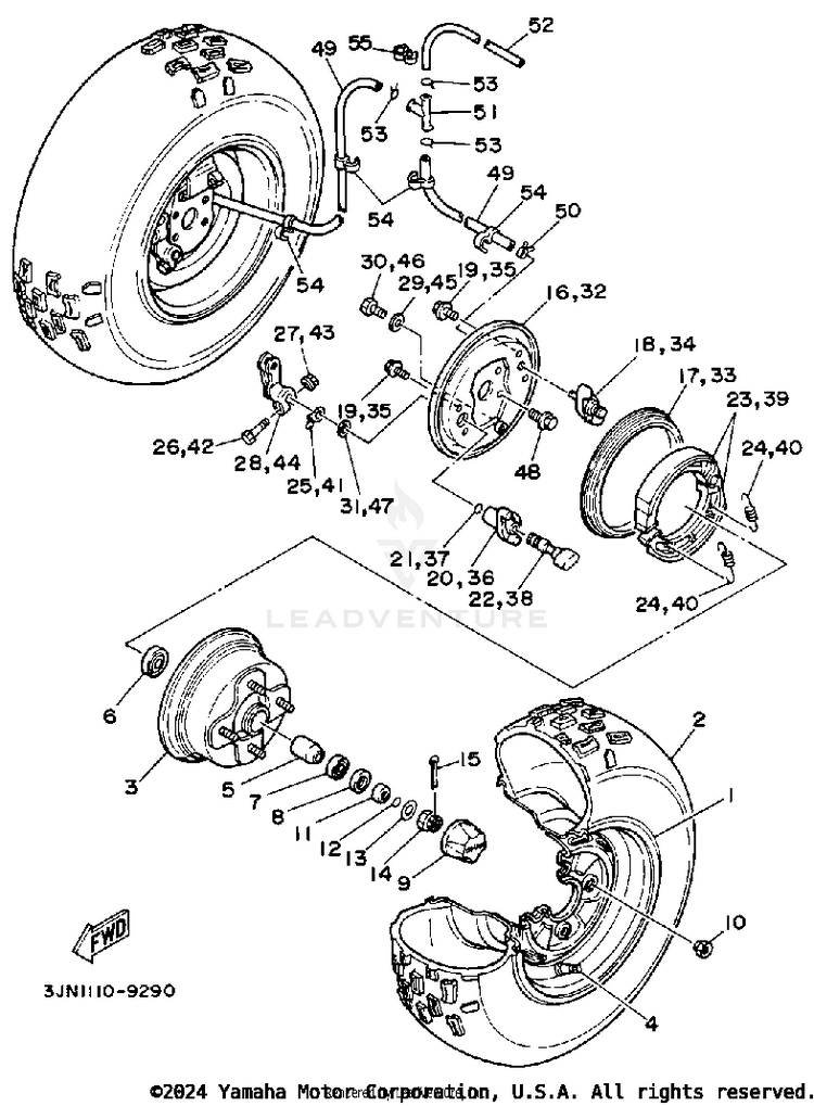 Front Wheel Schematic