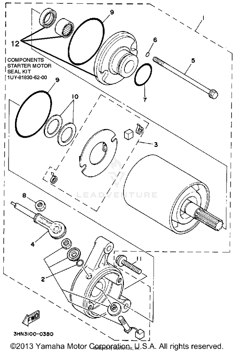 Starting Motor Schematic