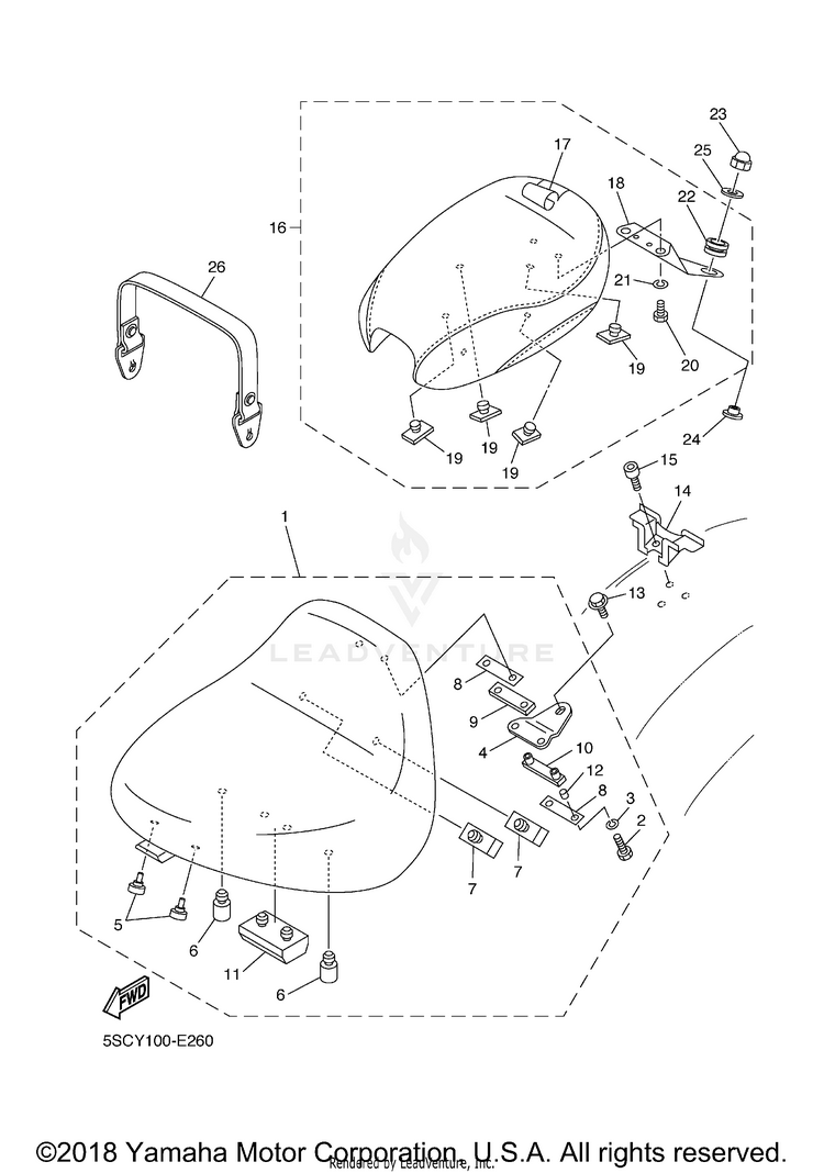 Seat V STAR 650 CLASSIC - XVS65AYCS - 2009 Schematic
