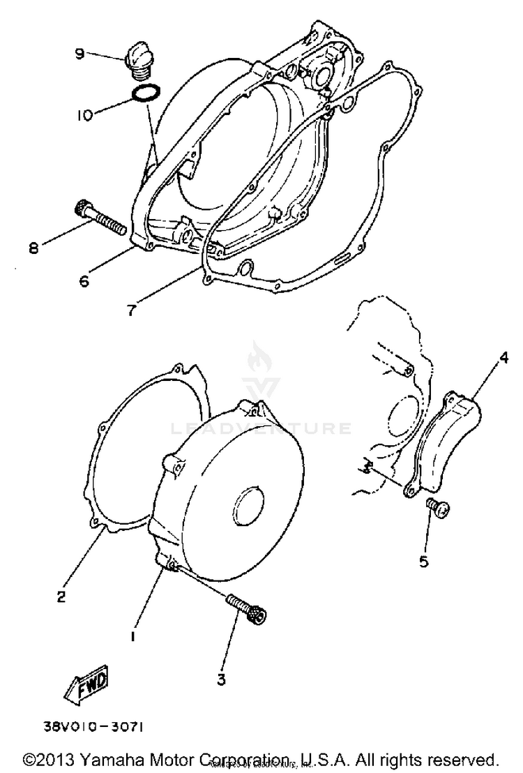 Crankcase Cover Schematic