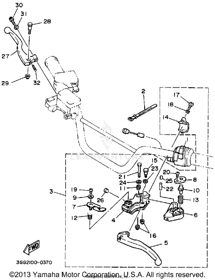 Handle Switch - Lever Schematic
