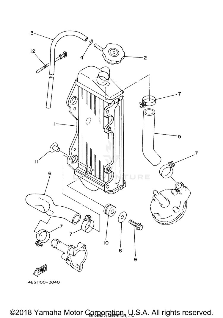 Radiator Hose Schematic