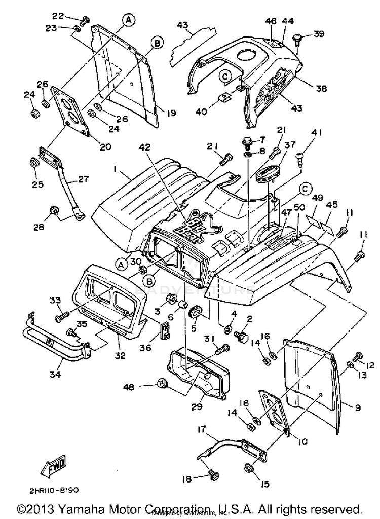 Front Fender Schematic