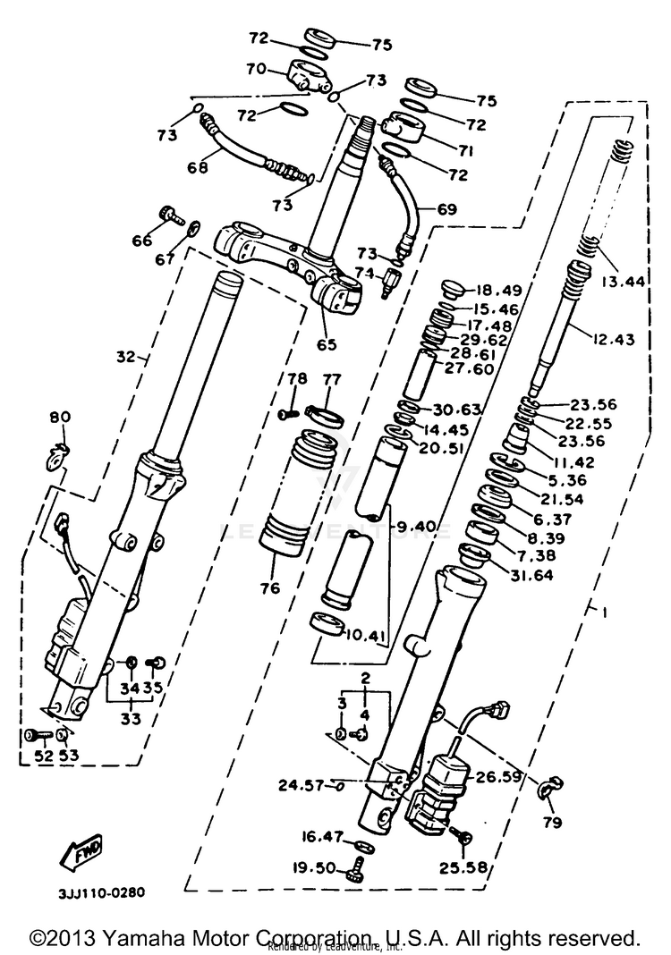 Front Fork Schematic