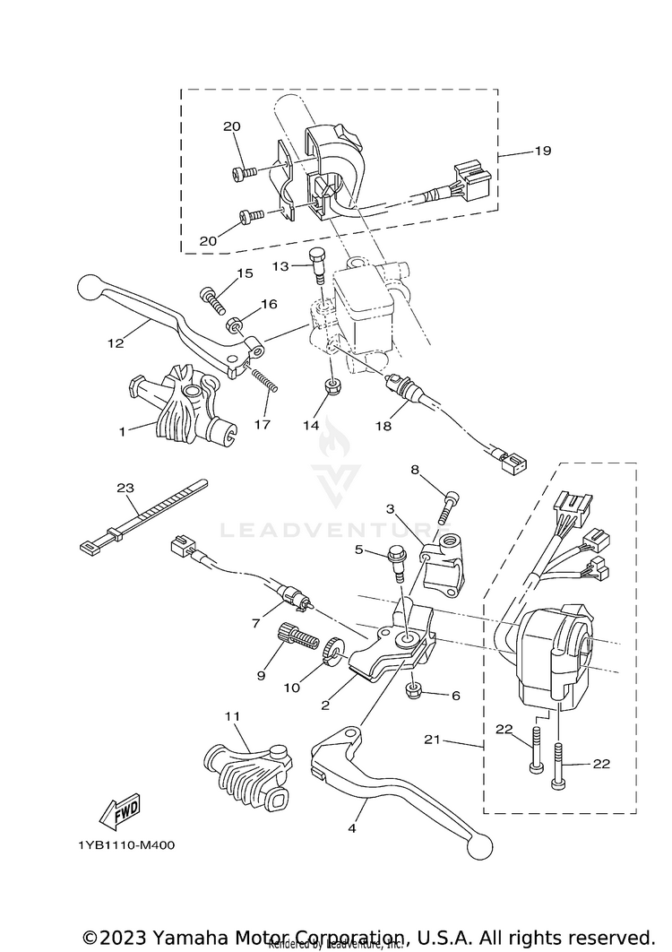 Handle Switch & Lever Schematic