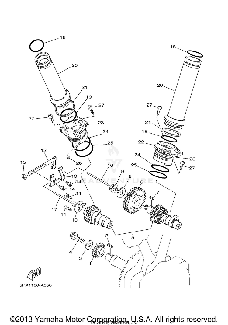 Camshaft Chain ROAD STAR CAST CA - XV17AWVC - 2006 Schematic