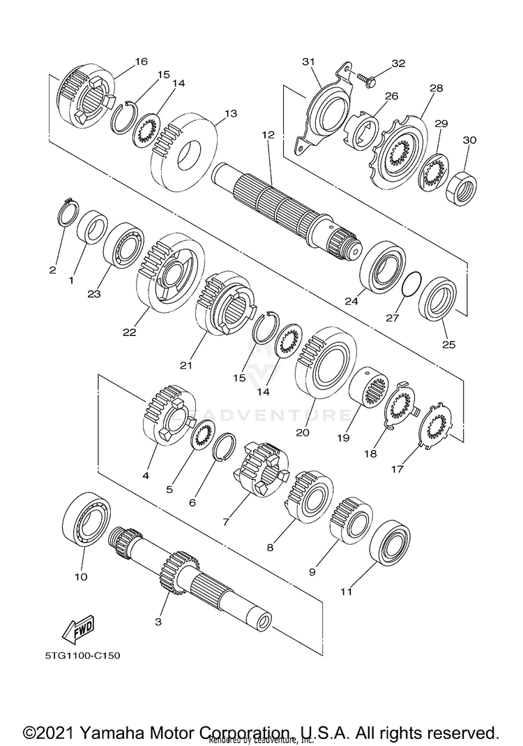 Transmission YFZ450 SPECIAL EDITI - YFZ450SP2X - 2008 Schematic