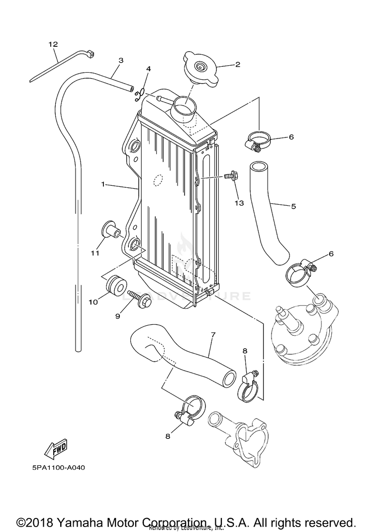 Radiator Hose Schematic