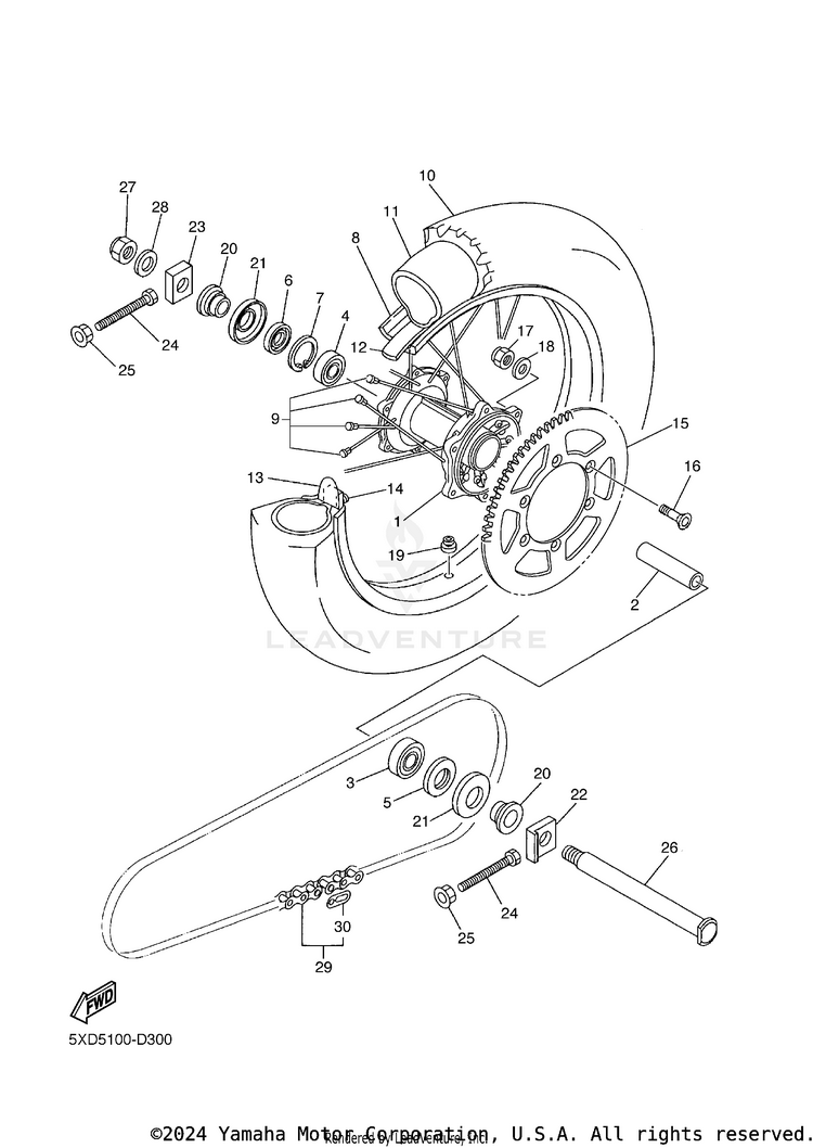 Rear Wheel Schematic