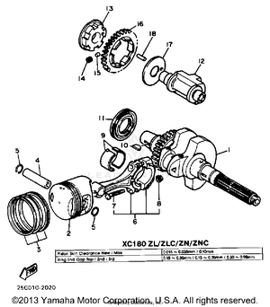 Crankshaft Piston Schematic