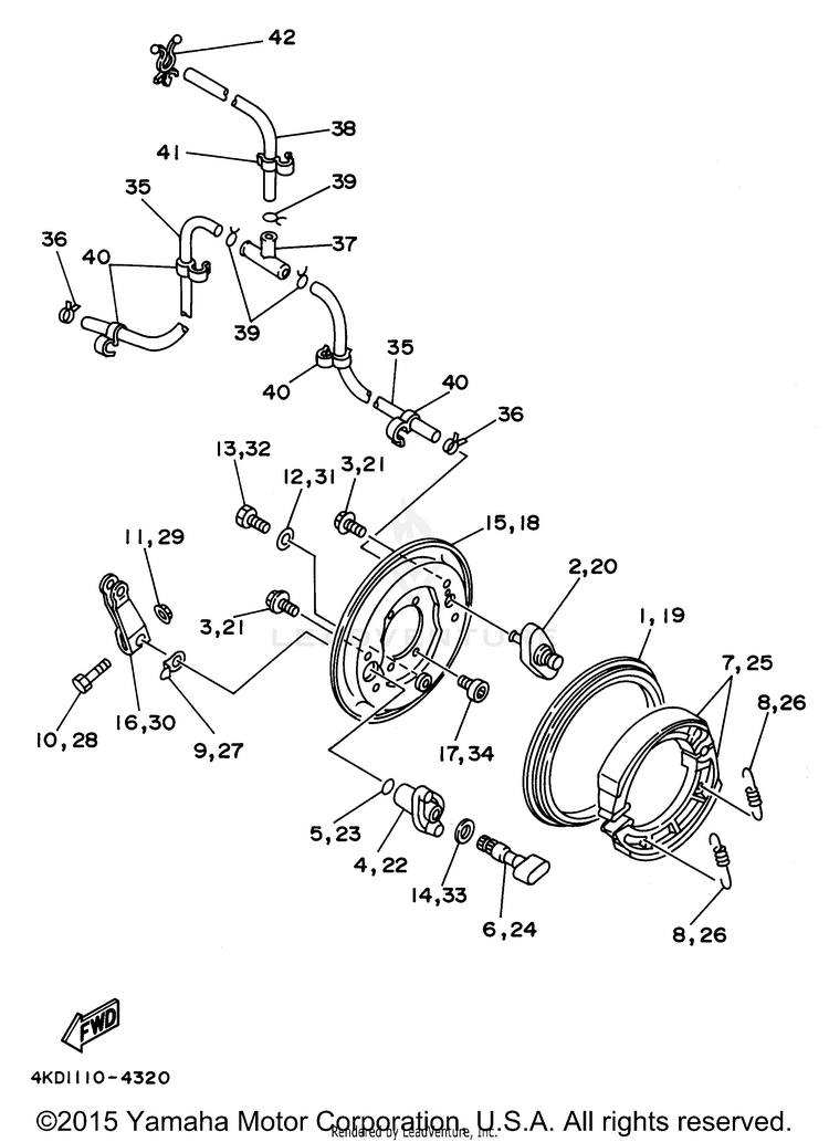 Front Brake Schematic