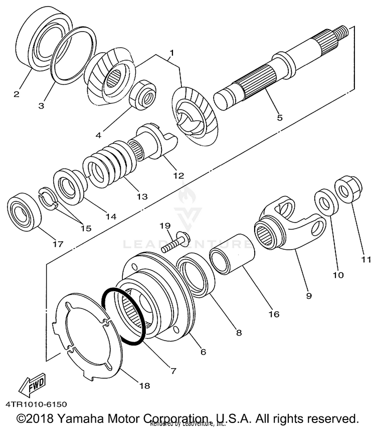 Middle Drive Gear Schematic