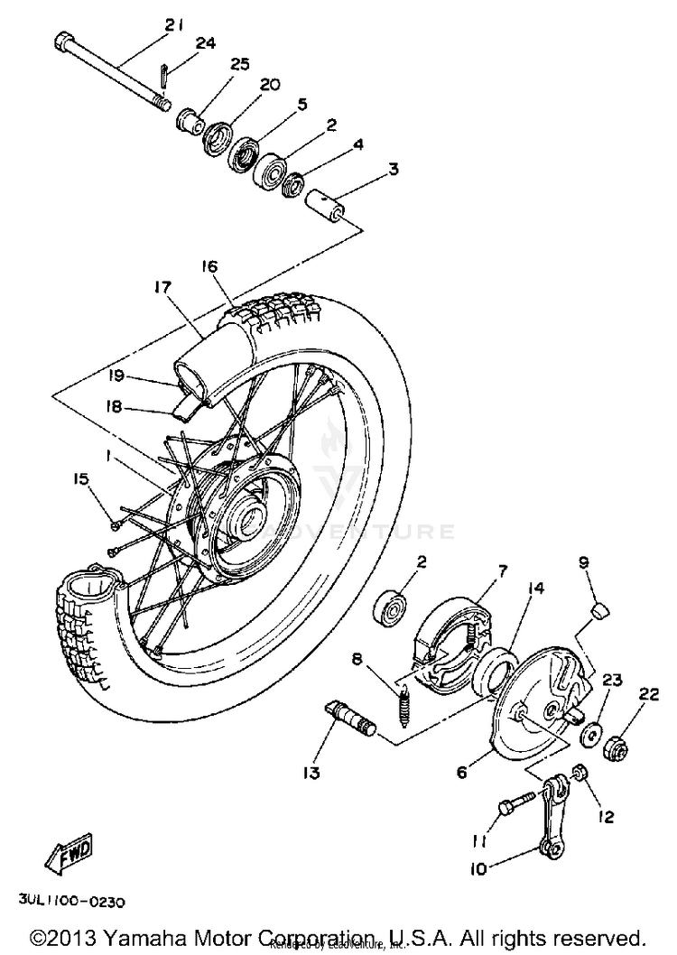 Front Wheel Schematic