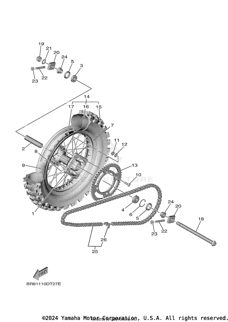 Rear Wheel Schematic