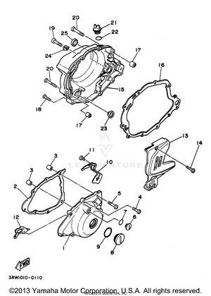 Crankcase Cover 1 Schematic