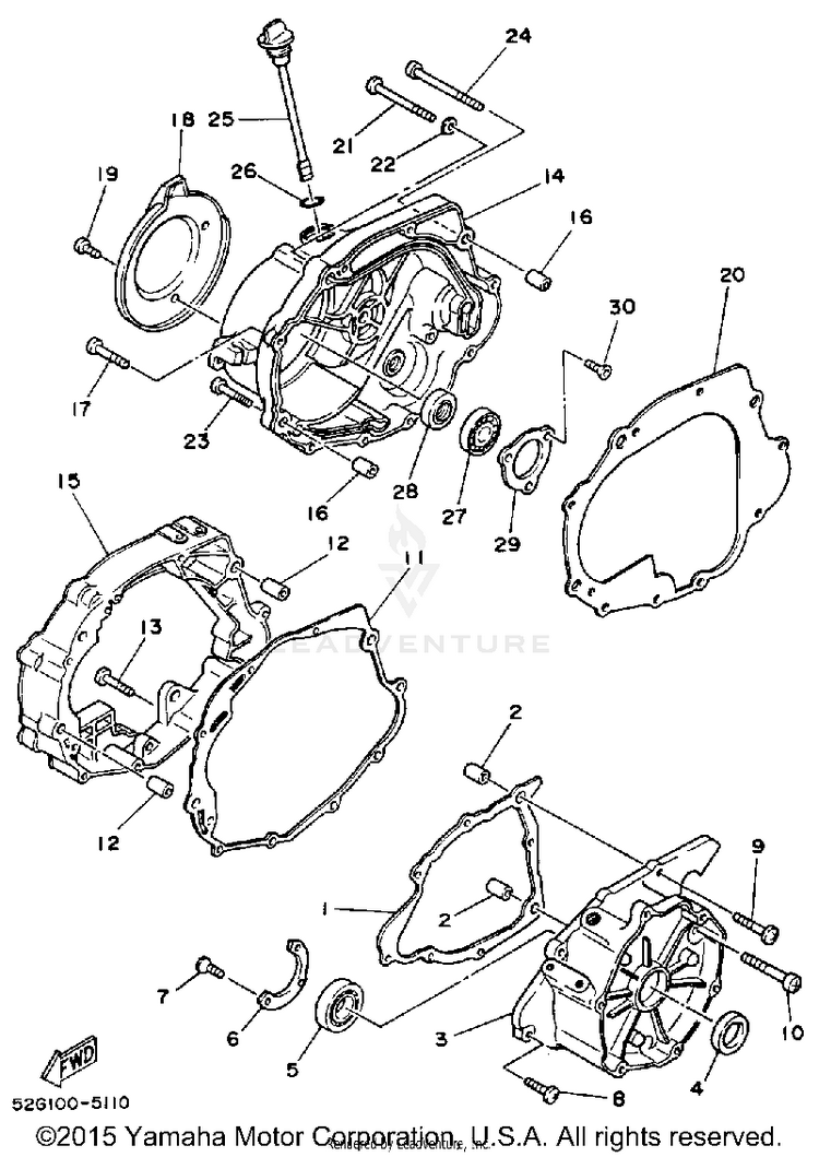 Crankcase Cover Schematic